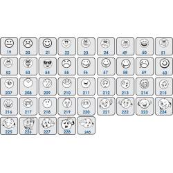 Tampon smiley à personnaliser