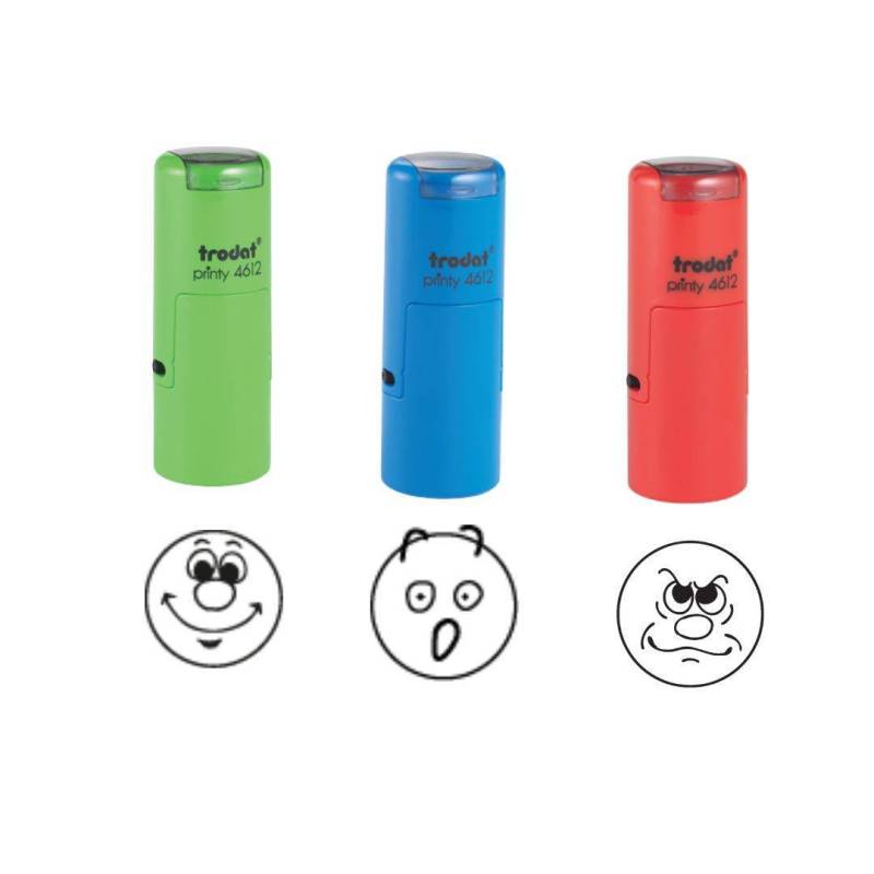 Tampon smiley encreur à personnaliser Trodat x3