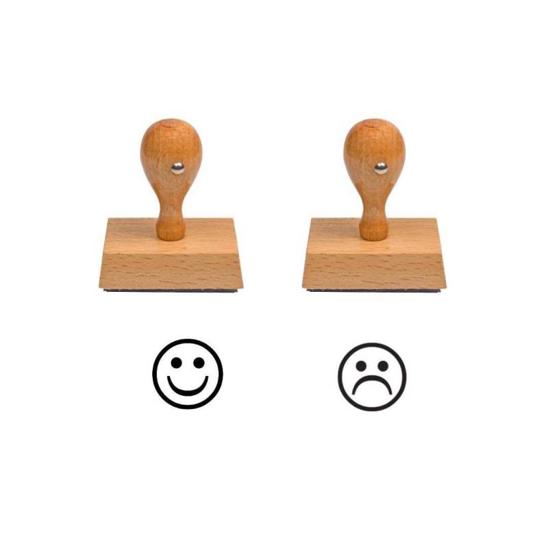 Tampon smiley content pas content n°21 et n°20