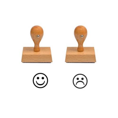 Tampon smiley content pas content n°21 et n°20 Tampon smiley content pas content n°21 et n°20