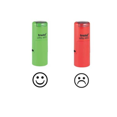 Tampon smiley encreur content pas content n°21 et n°20