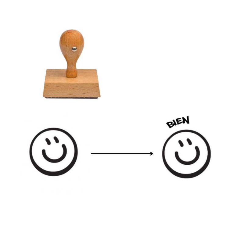 Tampon smiley sourire à personnaliser n°60