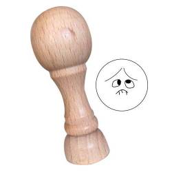 Tampon smiley mécontent n°207