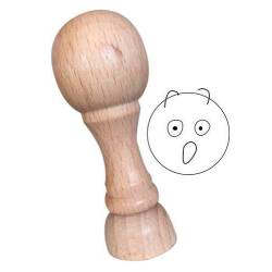 Tampon smiley choqué n°219