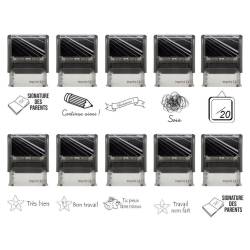 Coffret tampons enseignants à personnaliser x10