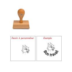 Tampon enseignant lapin à personnaliser n°73