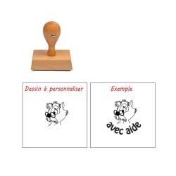Tampon enseignant écureuil à personnaliser n°72