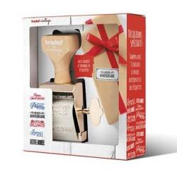 Coffret tampon vintage spécial fête