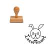 Tampon enseignant lapin insuffisant en bois n°45