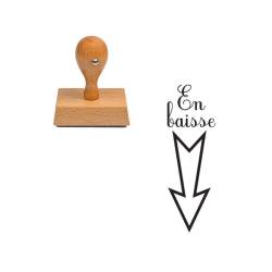 Tampon enseignant en baisse en bois n°47