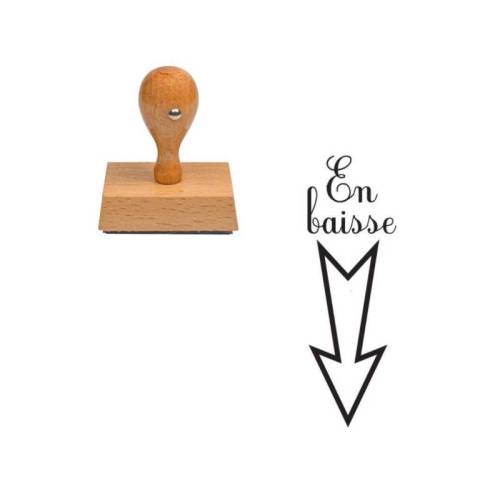 Tampon enseignant en baisse en bois n°47