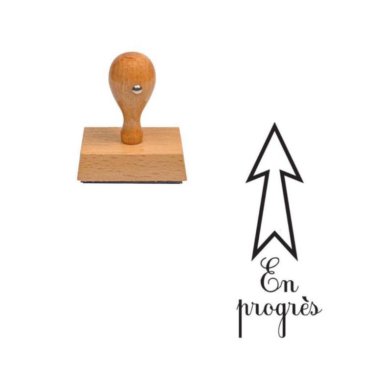Tampon enseignant en progrès en bois n°48