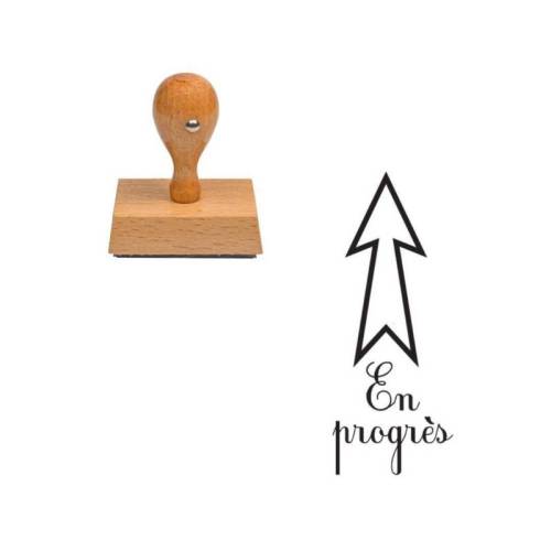 Tampon enseignant en progrès en bois n°48 Tampon enseignant en progrès en bois n°48