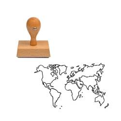 Tampon peau carte du monde