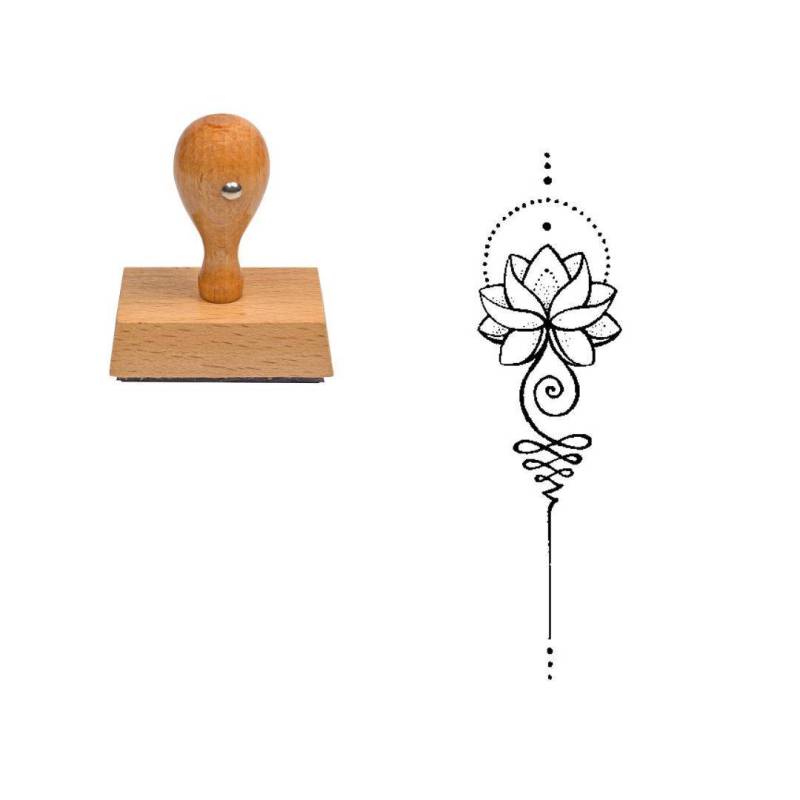 Tampon peau longue fleur