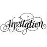 Tampon invitation décoratif n°1 en bois