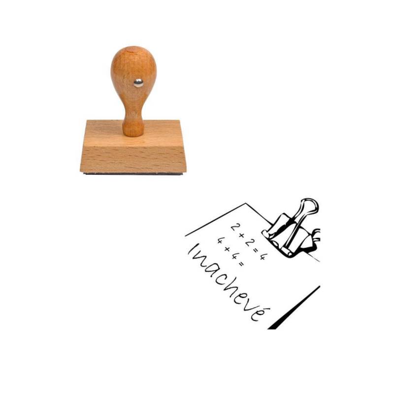 Tampon enseignant inachevé en bois n°93