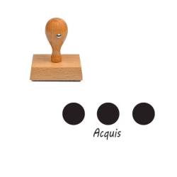 Tampon enseignant acquis rond n°124