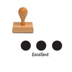 Tampon enseignant excellent rond n°130