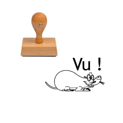 Tampon enseignant vu avec souris n°150 Tampon enseignant vu avec souris n°150