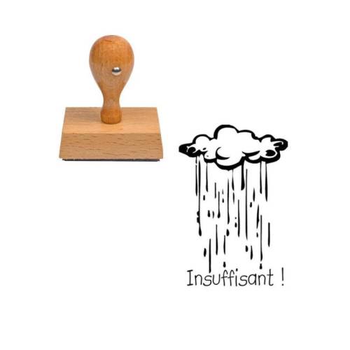 Tampon enseignant insuffisant pluie météo n°155 Tampon enseignant insuffisant pluie météo n°155