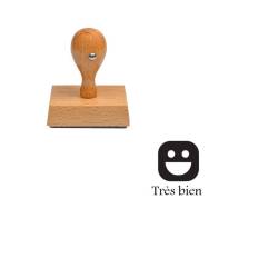 Tampon smiley très bien en émoticône noir n°163