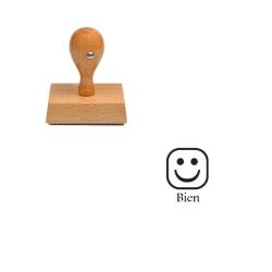 Tampon smiley bien en émoticône blanc n°162