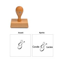 Tampon personnalisé pour mariage &