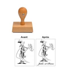 Tampon Mariage personnalisé Couple de danseur