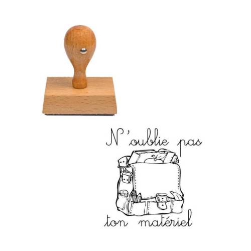 Tampon enseignant n'oublie pas ton matériel n°186 Tampon enseignant n'oublie pas ton matériel n°186