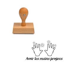 Tampon enseignant avoir les mains propres n°195