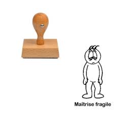Tampon enseignant maîtrise fragile bonhomme n°230