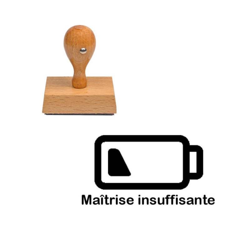 Tampon enseignant maîtrise insuffisante batterie n°235