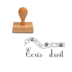 Tampon enseignant écris droit n°258