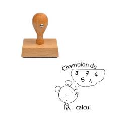 Tampon enseignant champion de calcul n°291