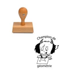 Tampon enseignant champion de géométrie n°292