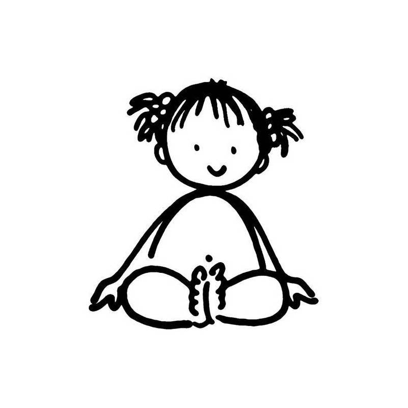 Tampon Naissance bébé fille