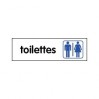 Plaque toilettes mixtes