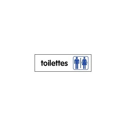 Plaque toilettes mixtes
