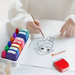 Coffret tampons enseignants x8 avec encre