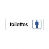 Plaque toilettes hommes