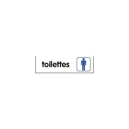 Plaque toilettes hommes