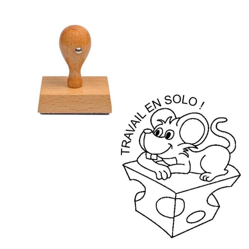 Tampon enseignant Travail en solo n°323