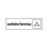 Plaque vestiaire femmes