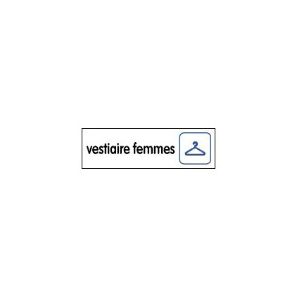 Plaque vestiaire femmes