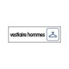 Plaque vestiaire hommes