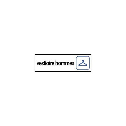 Plaque vestiaire hommes