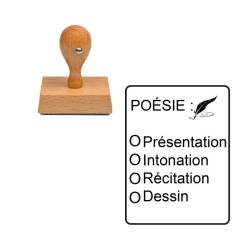 Tampon enseignant Poésie évaluation n°340