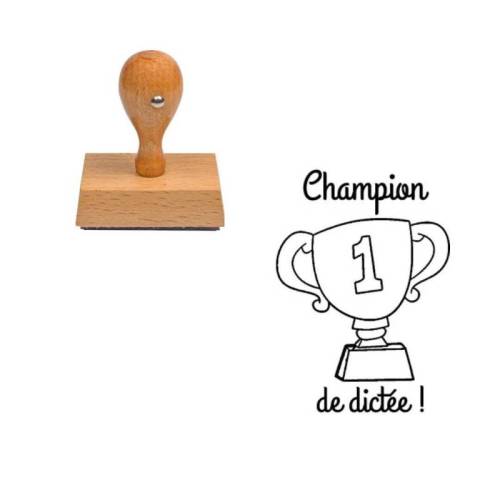 Tampon enseignant Champion de dicée trophée n°343 Tampon enseignant Champion de dicée trophée n°343