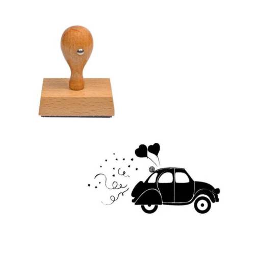 Tampon pour mariage Voiture 2CV Tampon pour mariage Voiture 2CV